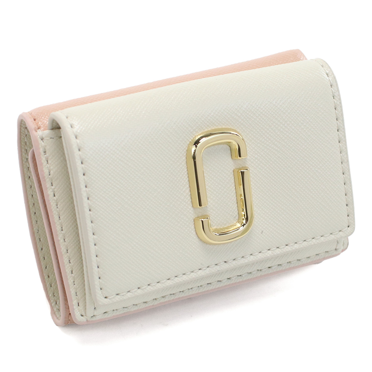 マーク・ジェイコブス MARC JACOBS THE MINI TRIFOLD WALLET 三折財布小銭入付き　ブランド2F3SMP060S07　695ROSE MULTI ホワイト系 ピンク系　mini-01　wallet-01