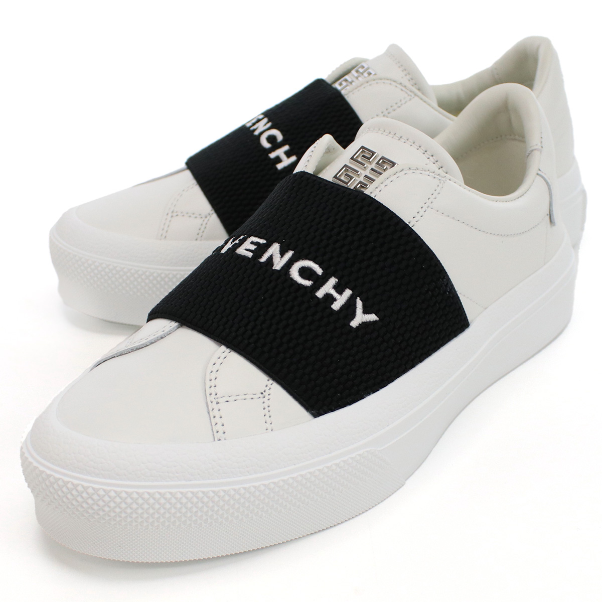 ジバンシー GIVENCHY  レディース スニーカー ブランド City Sport sneakersBE0029　E1BC　116ホワイト系 ブラック shoes-01