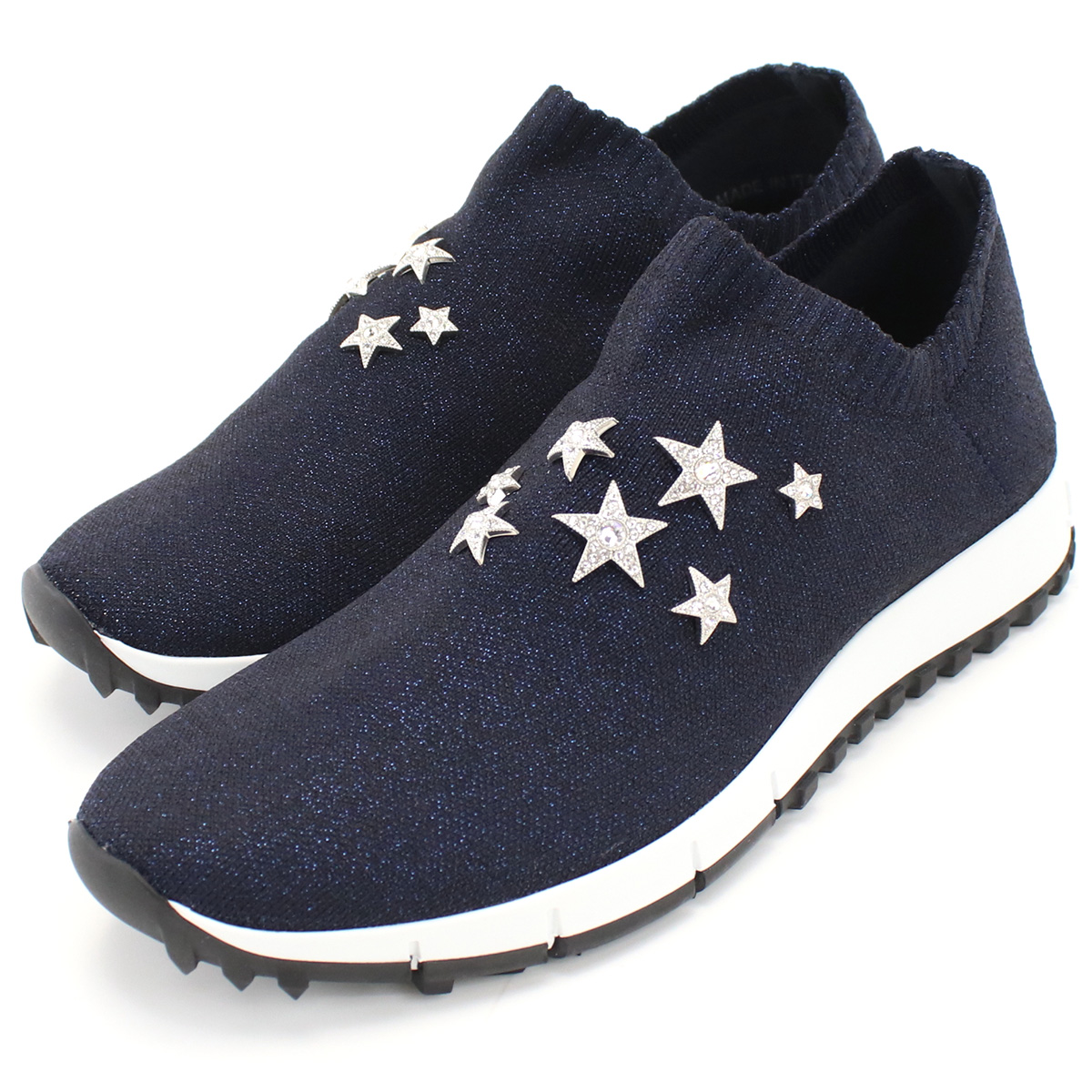 ジミーチュウ JIMMY CHOO  レディーススニーカー ブランド スニーカー ビジューVERONA　KXX 221　NAVY MIXネイビー系 shoes-01