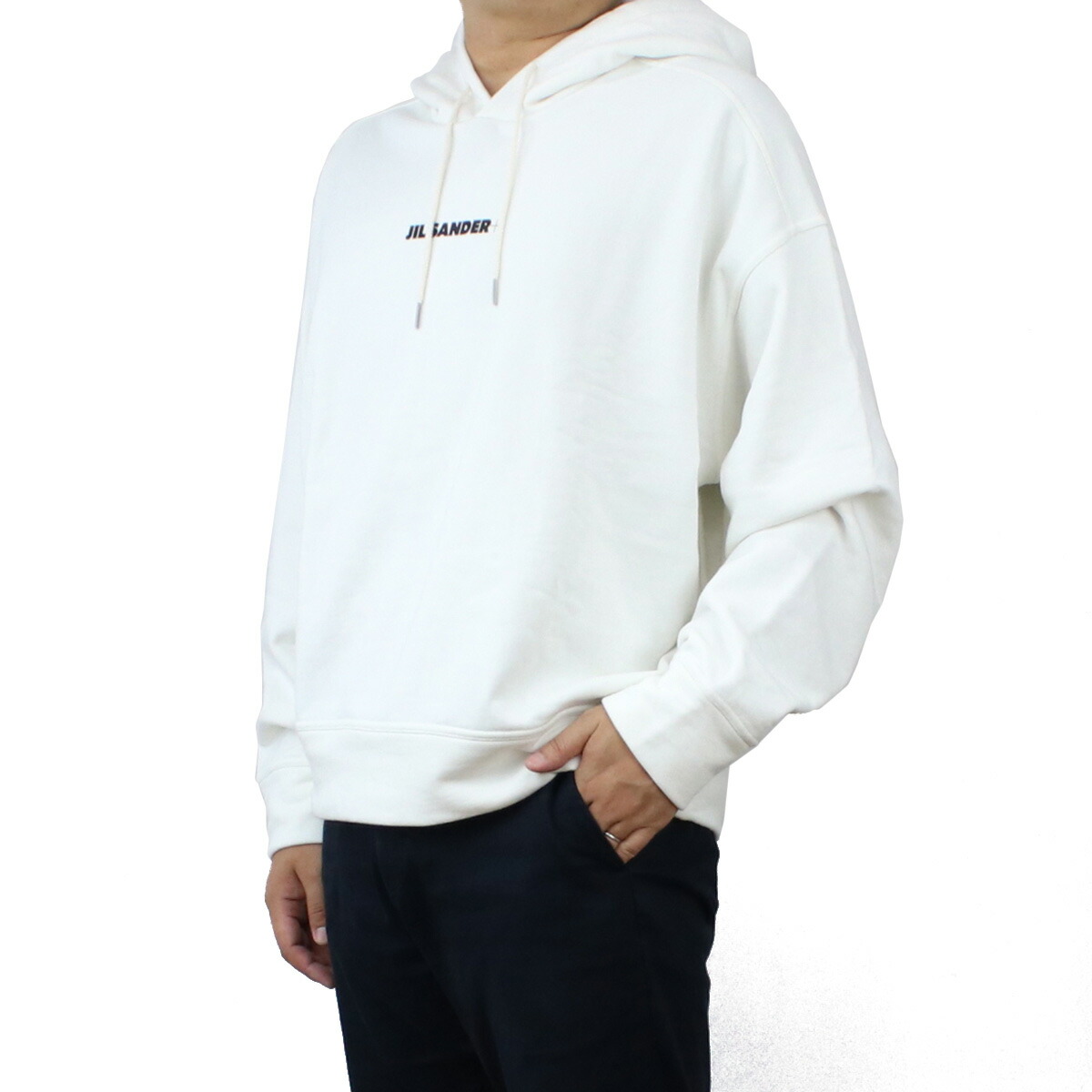 ジル サンダー JIL SANDER  メンズ－パーカー　ブランドJ47GU0002　J45050　102ホワイト系 apparel-01