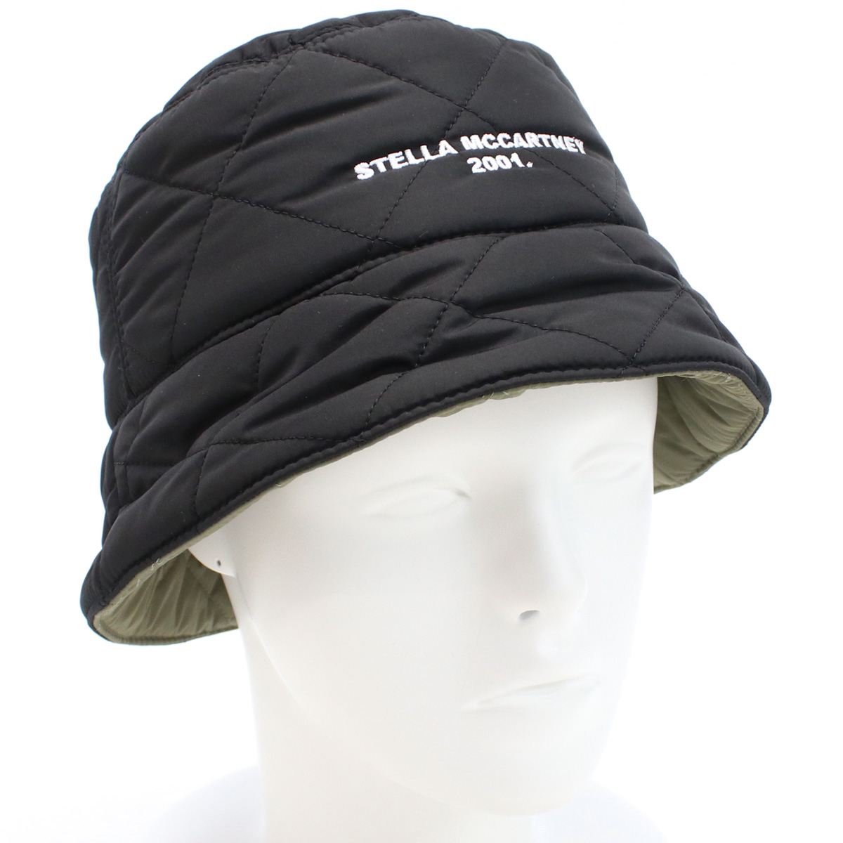 ステラマッカートニー STELLA MCCARTNEY  レディース－ハット バケットハット ブランド900453　WP0076　T840ブラック グリーン系 cap-01