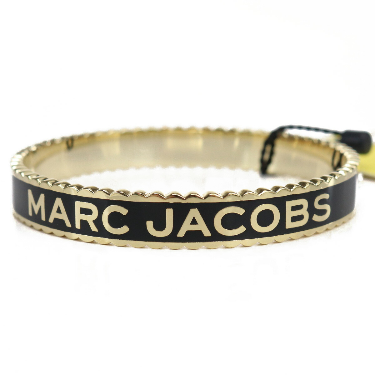 マークジェイコブス MARC JACOBS THE MEDALLION LG BANGLE バングルJ105MT7PF22　001BLACK-GOLD ブラック accessory-01