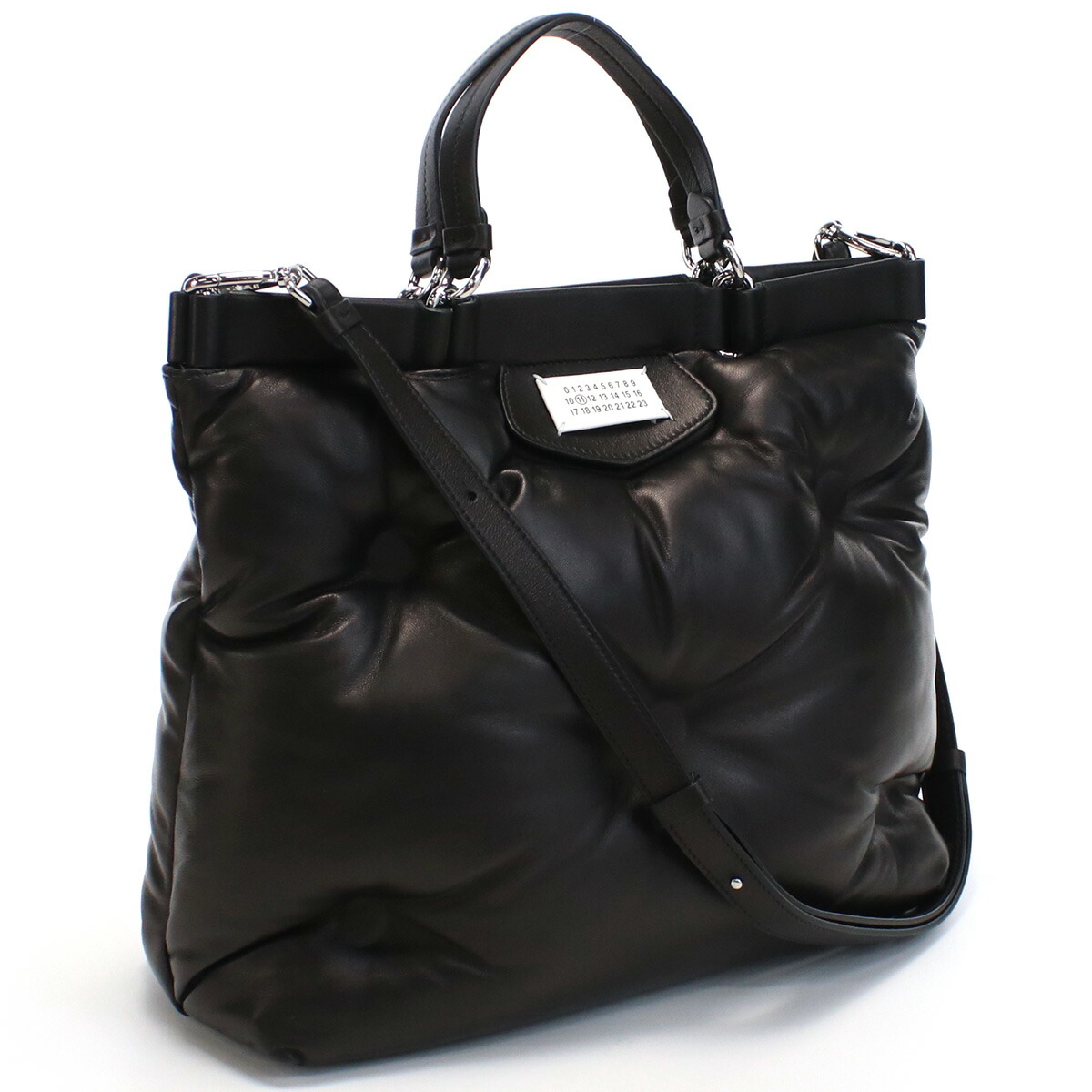 メゾンマルジェラ Maison Margiela  ハンドバッグ ブランド グラムスラム ショルダー付S56WC0126　P4300　T8013ブラック bag-01