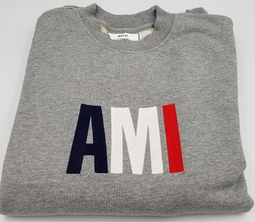 ブランドプラス / AMI PARIS ロゴ コットンスウェットシャツ・コットン