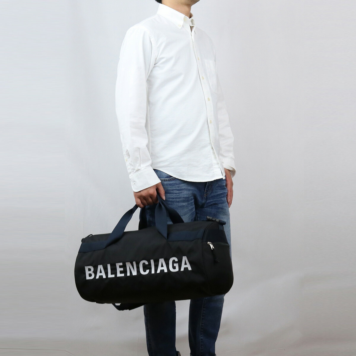 ブランドショップ Sepiacoat バレンシアガ Balenciaga ボストンバッグ Wheel ウィール ジムバッグ Hpg1x 1090 ブラック Bos 09 Bag 01 メンズ