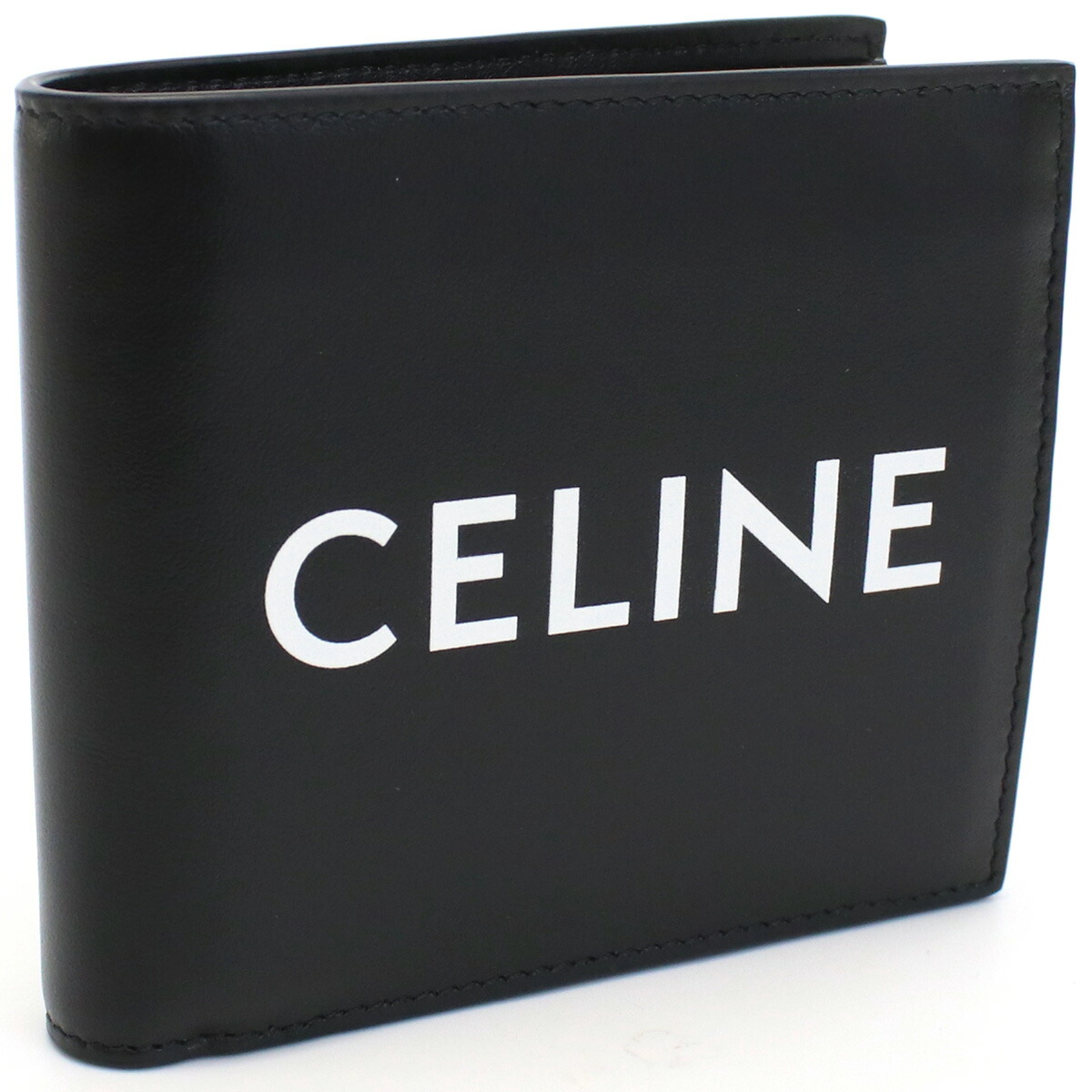 ブランドプラス / セリーヌ CELINE 2つ折り財布 ブランド ロゴ レザー