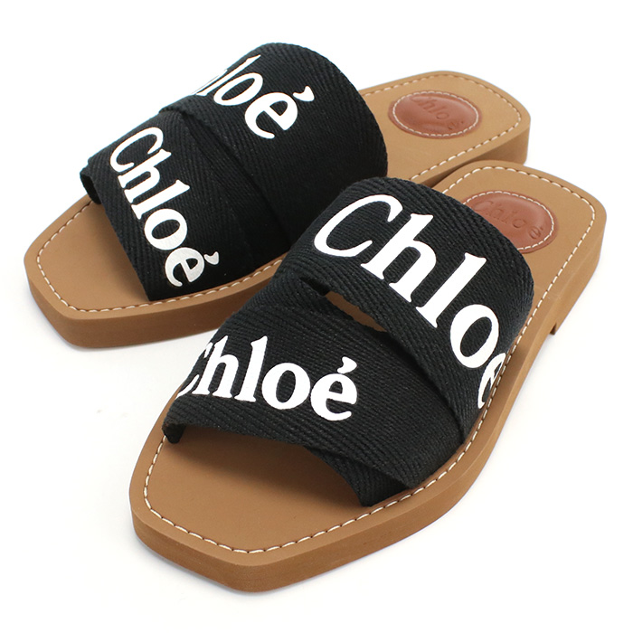 クロエ CHLOE  レディースサンダル　ブランドCHC22U188Z3　001BLACK ブラック　shoes-01