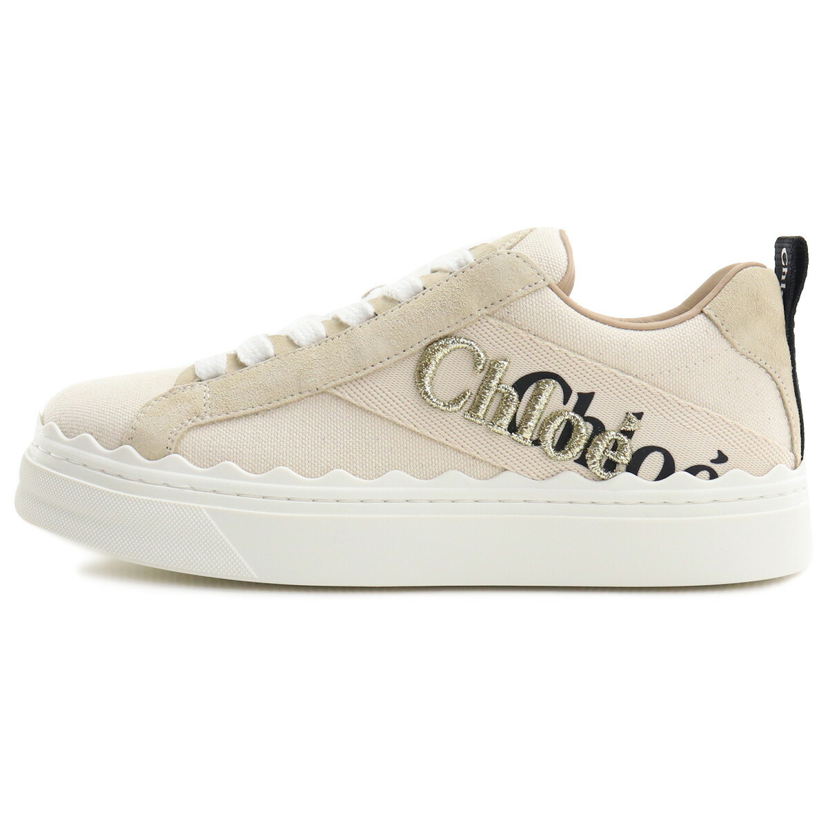 Emperor クロエ Chloe レディーススニーカー ブランドロゴ Chc21u108q7 101 White ベージュ系 Shoes01