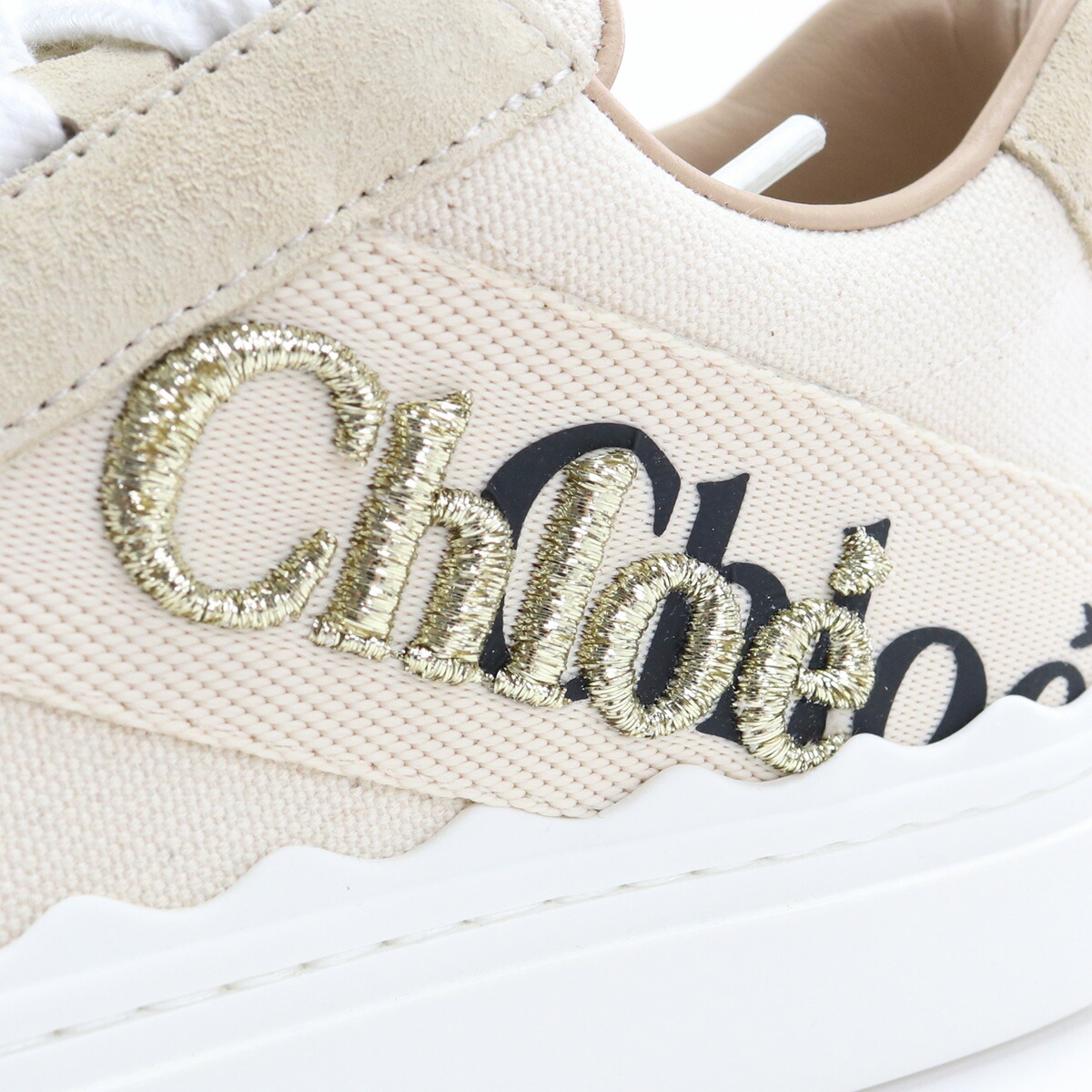 Emperor クロエ Chloe レディーススニーカー ブランドロゴ Chc21u108q7 101 White ベージュ系 Shoes01