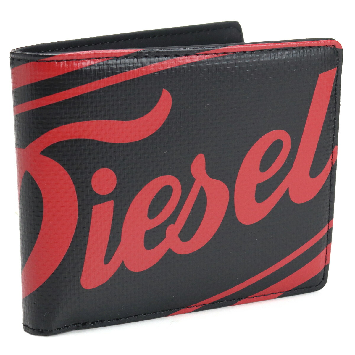 ブランドプラス / ディーゼル DIESEL 2つ折り財布 ブランド 財布 メンズ X08438 P4447 T8013 ブラック gsm-2 父の日  父の日ギフト