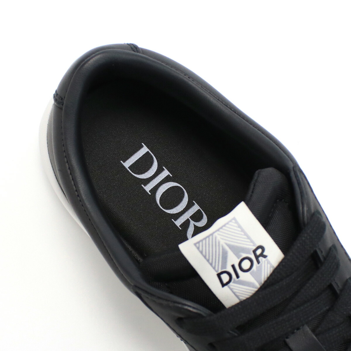Christian Dior クリスチャンディオール DIOR BY ERL レザー 二つ折り コンパクト財布 - ブラック gy