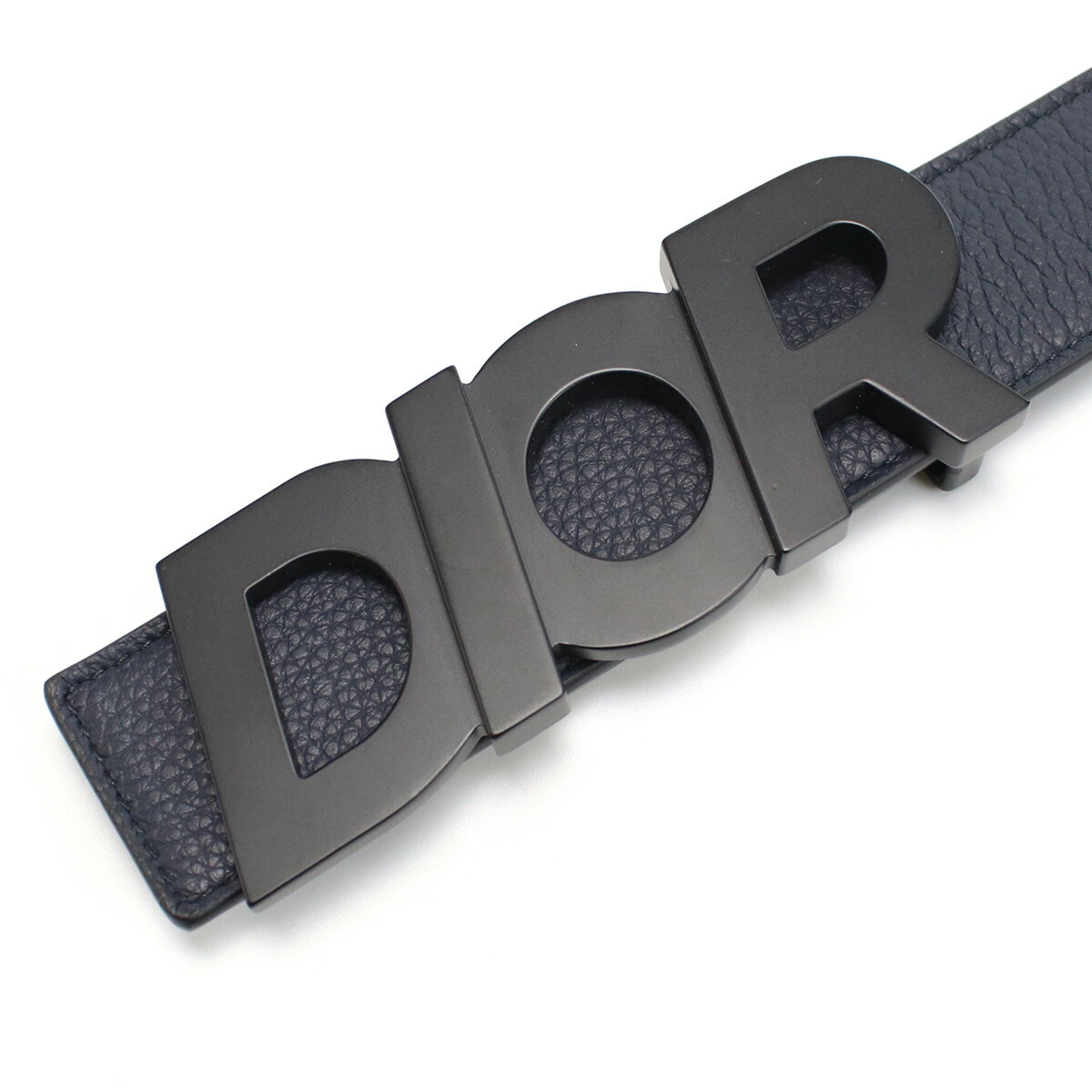 Dior ディオール 4424OR ベルト ブラック ネイビー系 メンズ