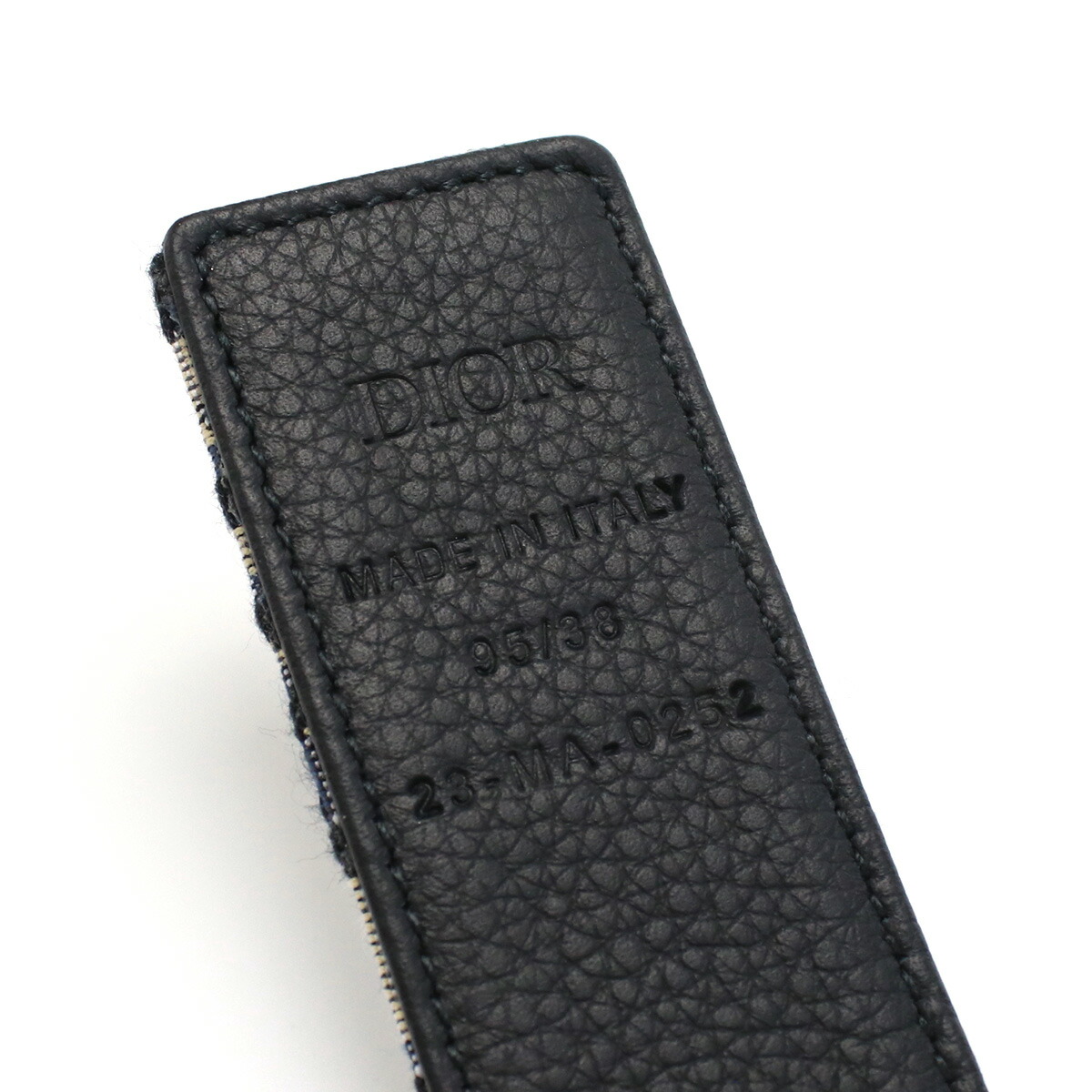 Christian Dior クリスチャンディオール DIOR BY ERL レザー 二つ折り コンパクト財布 - ブラック gy