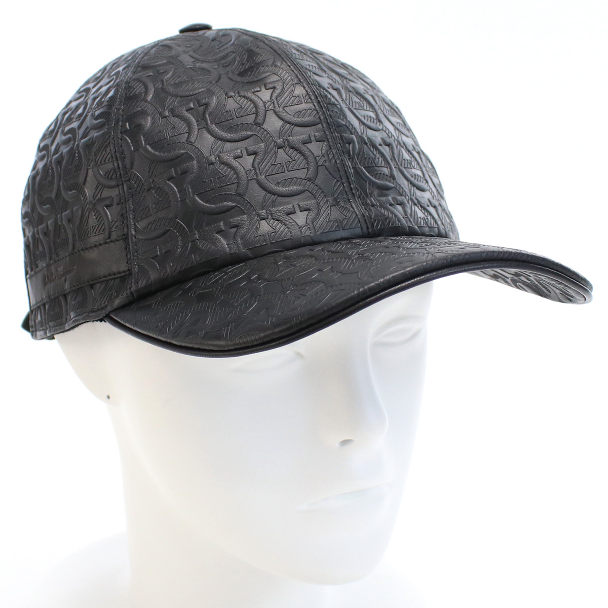 フェラガモ FERRAGAMO  メンズ－キャップ ブランド56-0004 0736927　NERO-NEROブラック cap-01