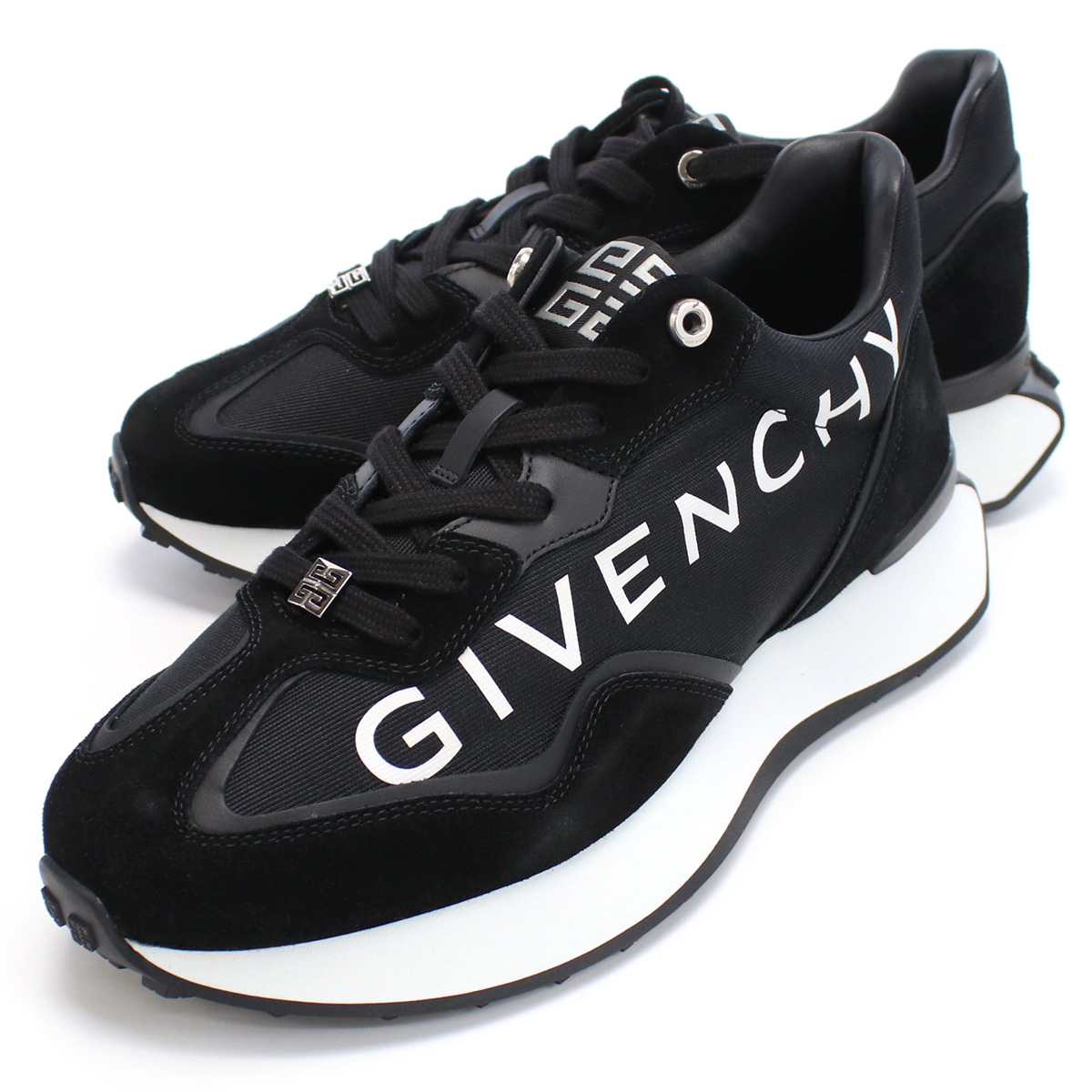 ジバンシー GIVENCHY  メンズスニーカー ブランド GIV Runner sneakers BH006Z　H1AL　001ブラック shoes-01