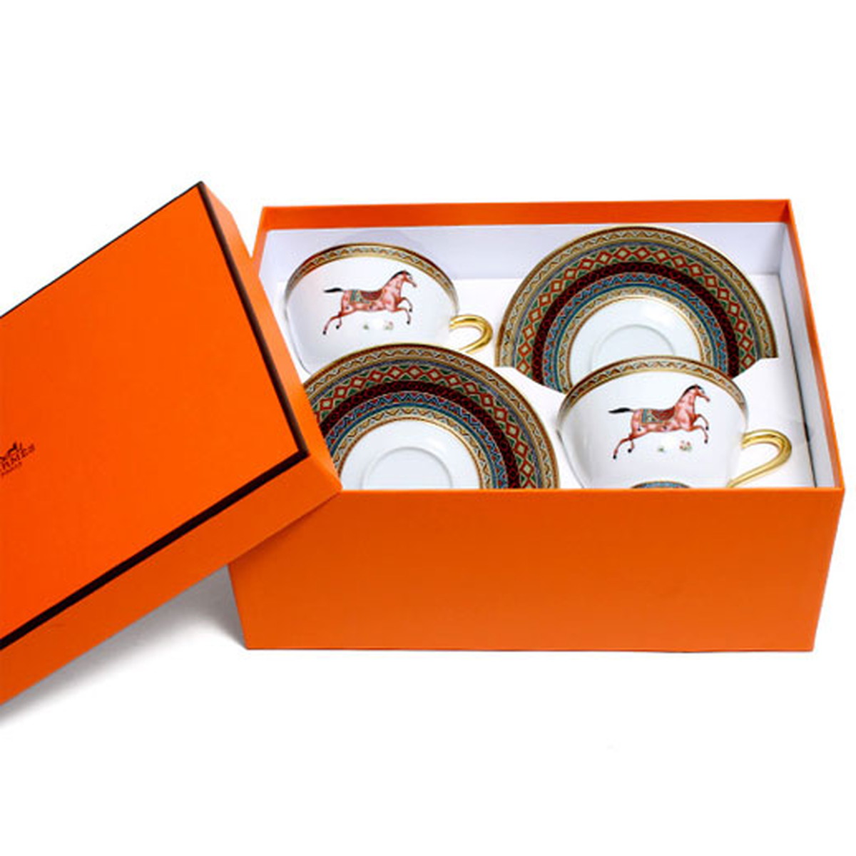 Armerie Boutique エルメス Hermes シュバルドリアン シュヴァルドリアン Cheval D Orient カップ ソーサー 食器 98 ﾃｨｰc Sﾍﾟｱ No 3