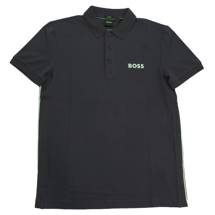 ヒューゴ・ボス HUGO BOSS  メンズ ロゴ ポロシャツ ゴルフ50512789　10226584　016グレー系 golf-01