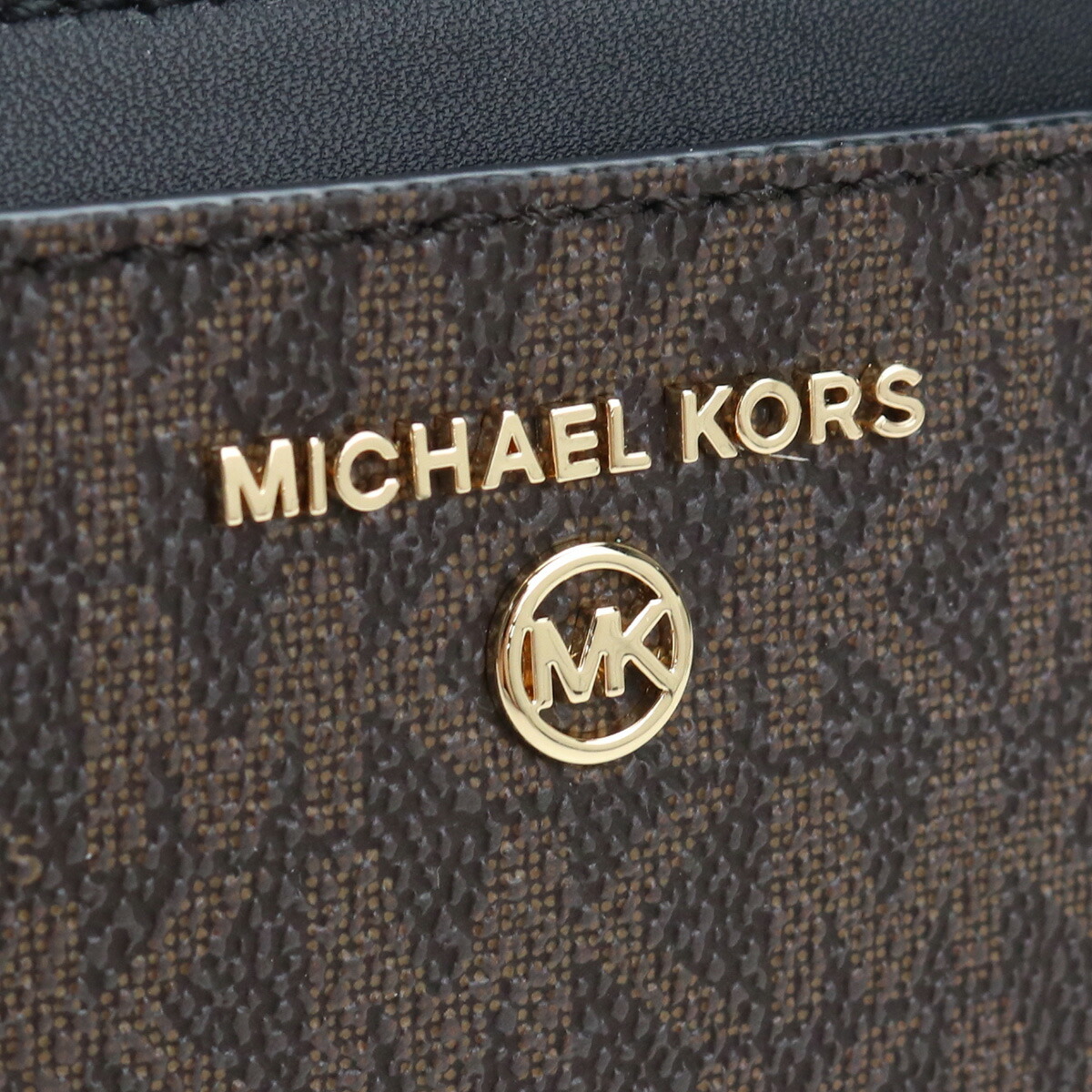 Brand Violet / マイケル・コース MICHAEL KORS JET SET CHARM キーリング付き 小銭入れ ブランド財布  ブランド小銭入れ ブランドロゴ ブランドキーケース 34T1GT9D5B 292 BROWN/BLK ブラウン系