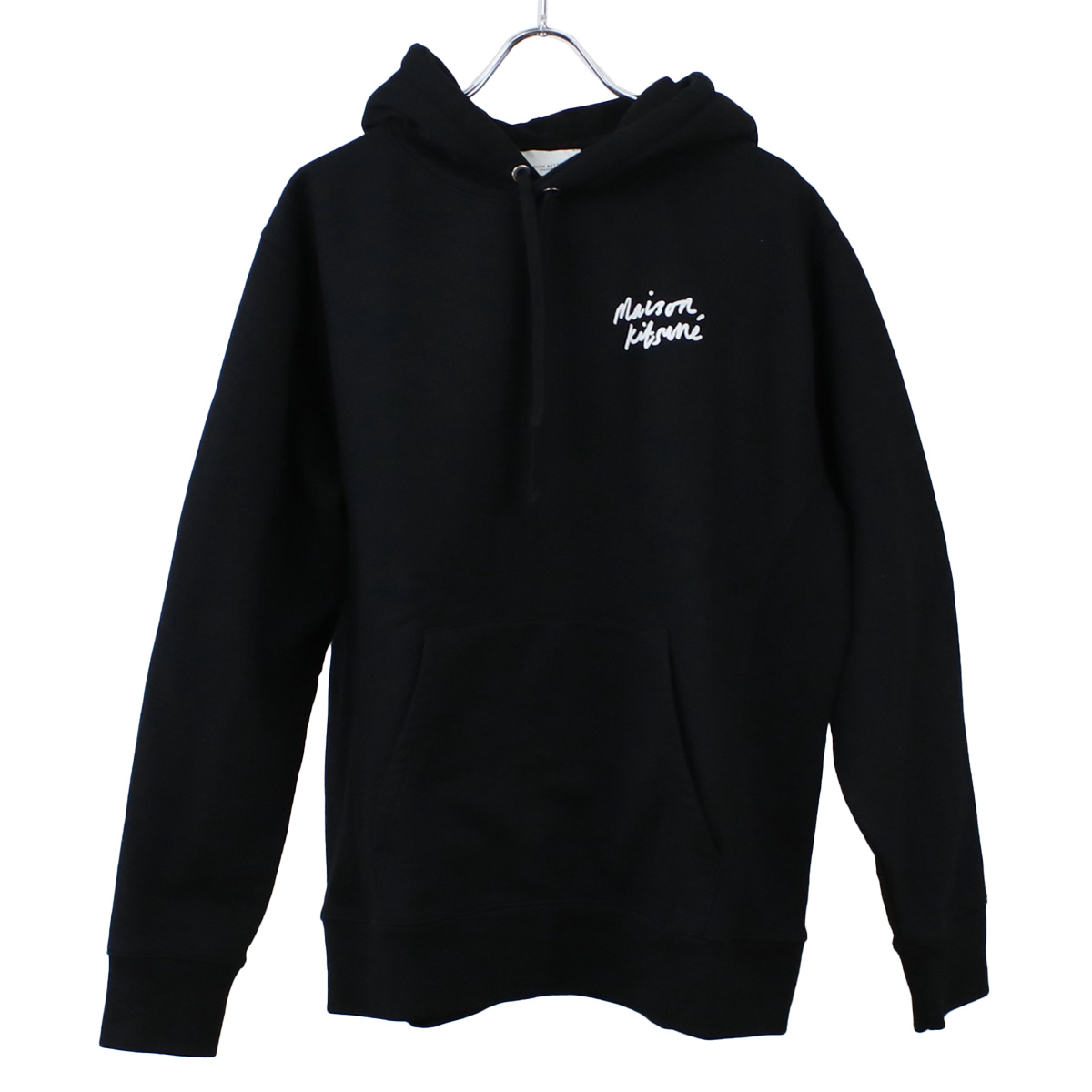 メゾンキツネ MAISON KITSUNE  ユニセックス－パーカー ブランドIU00330　KM0020　P199BLACK ブラック apprel-01