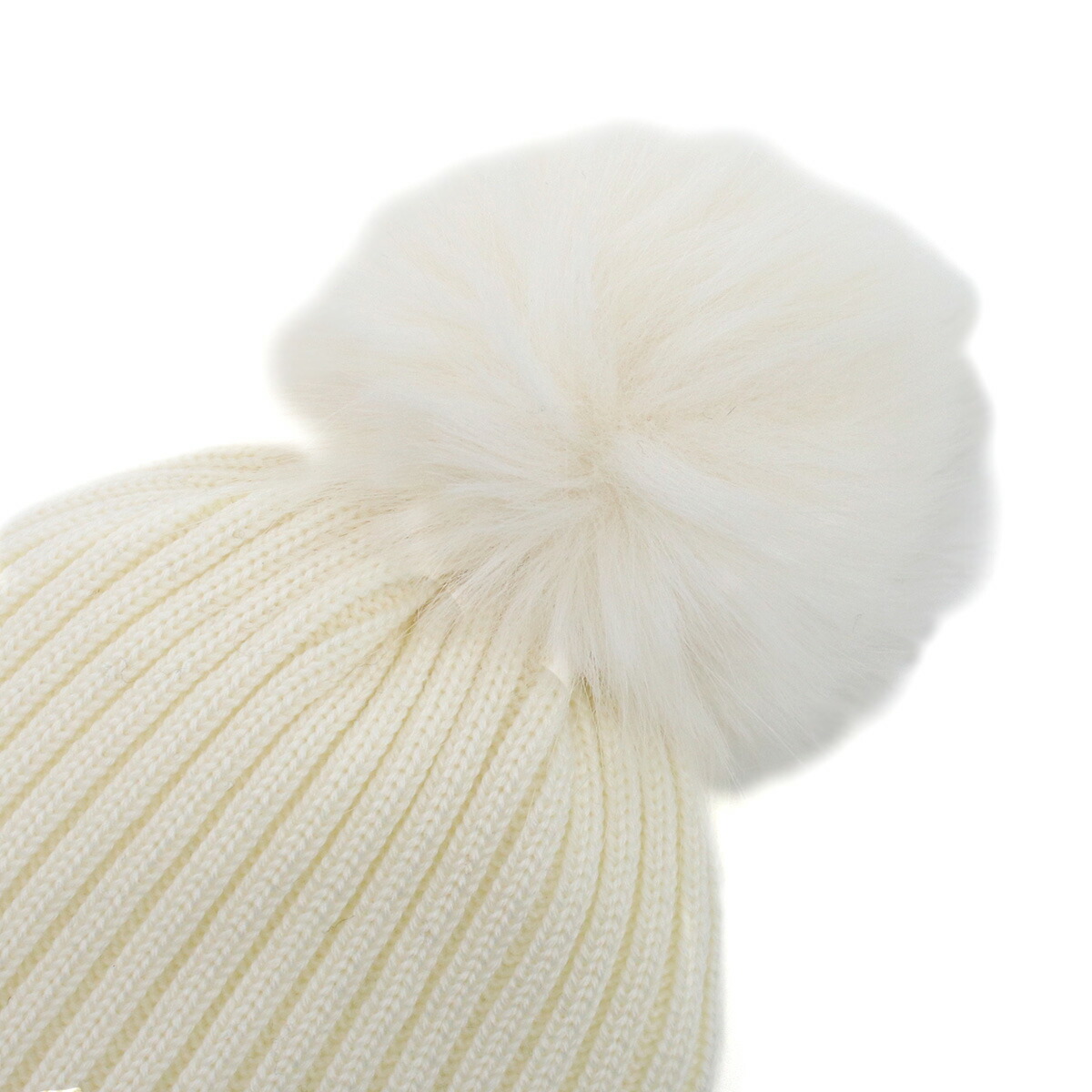 バートン ボンボンニット帽 Burton ホワイト Y2K アーカイブ 毛糸-