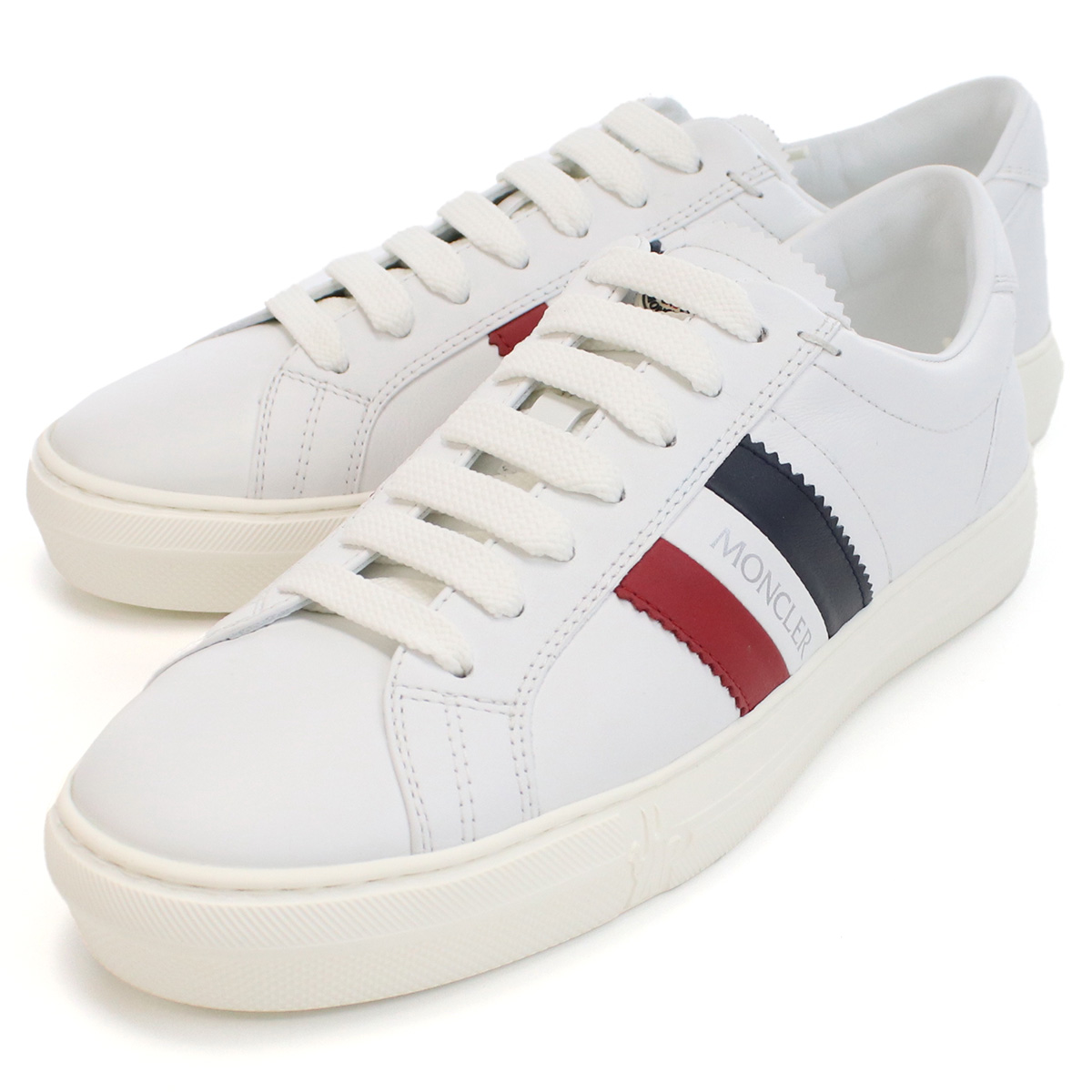 モンクレール MONCLER  メンズ スニーカー ブランド 白 スニーカー4M00270 NEW MONACO　01A9A　002ホワイト系 shoes-01