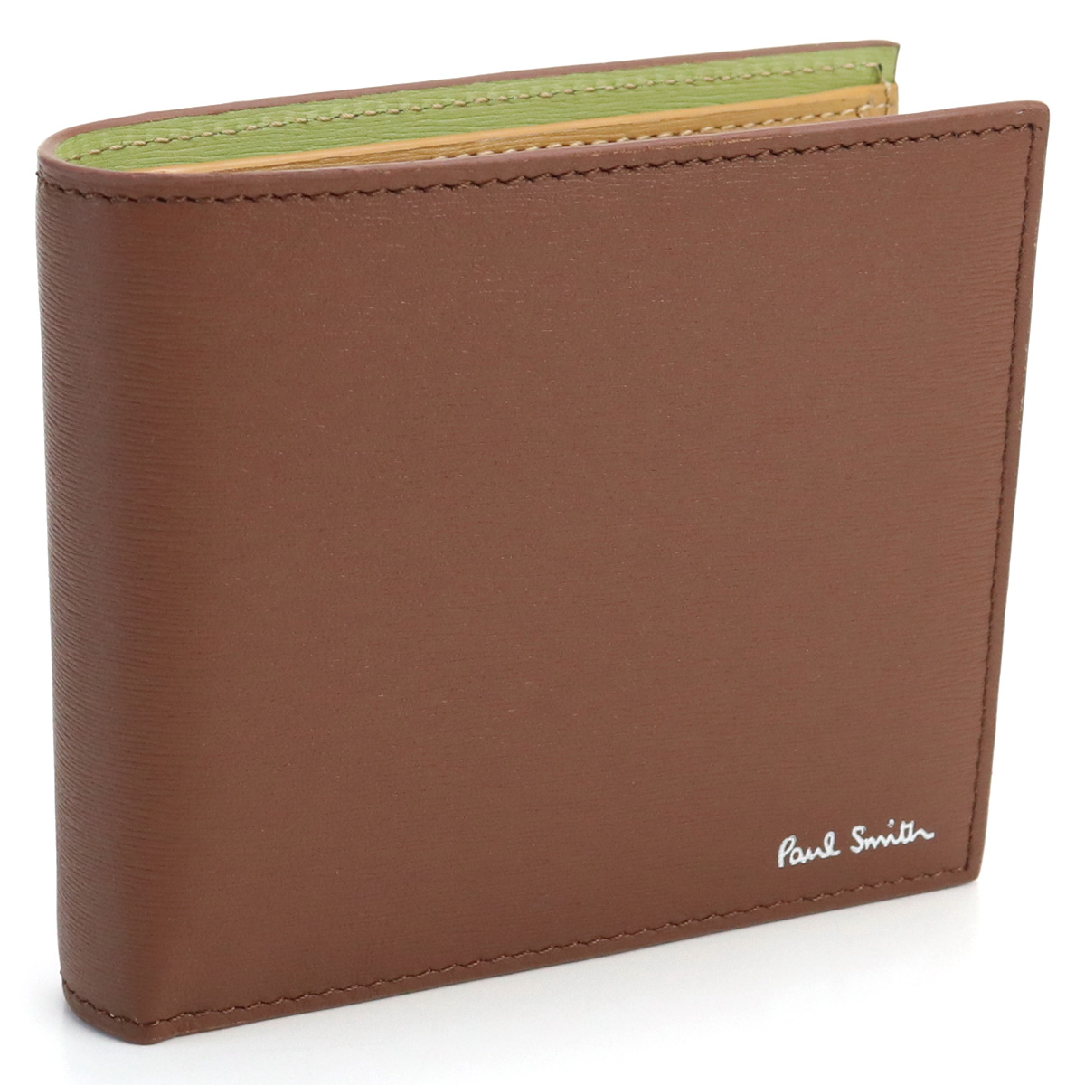 ポール・スミス Paul Smith  二折財布小銭入付き　ブランドM1A4833　LSTRGS　62BROWN ブラウン系　gsm-2　wallet-01