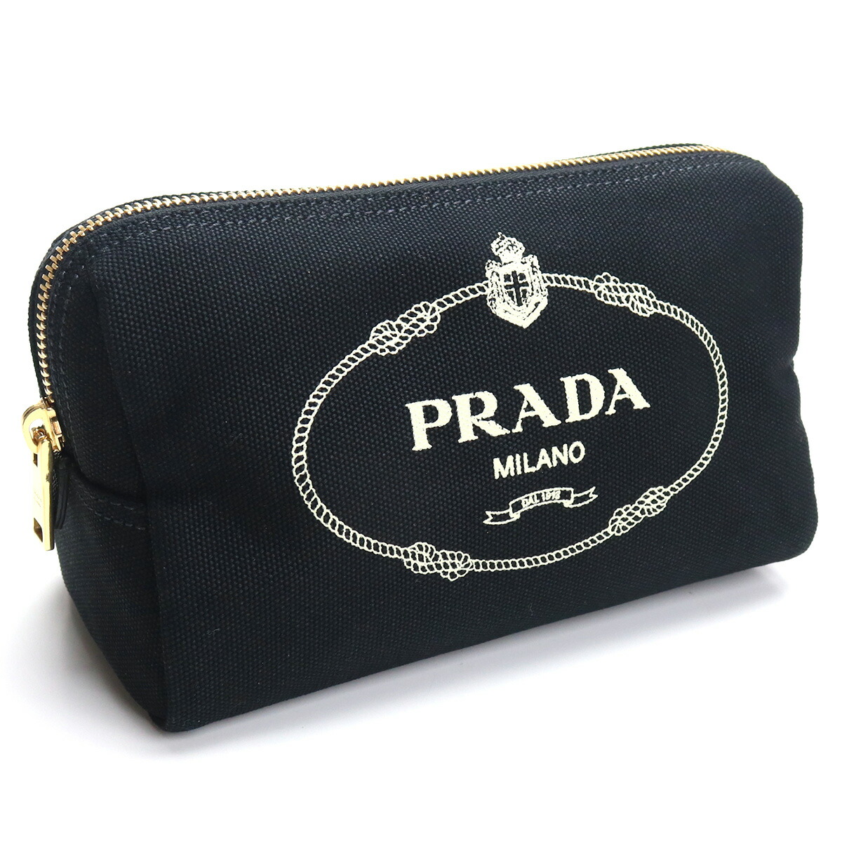 ネクストライン プラダ Prada ポーチ メイクポーチ ブランドポーチ ギフト 1na693 l F0n12 Nero Talco ブラック Gsw 3 レディース