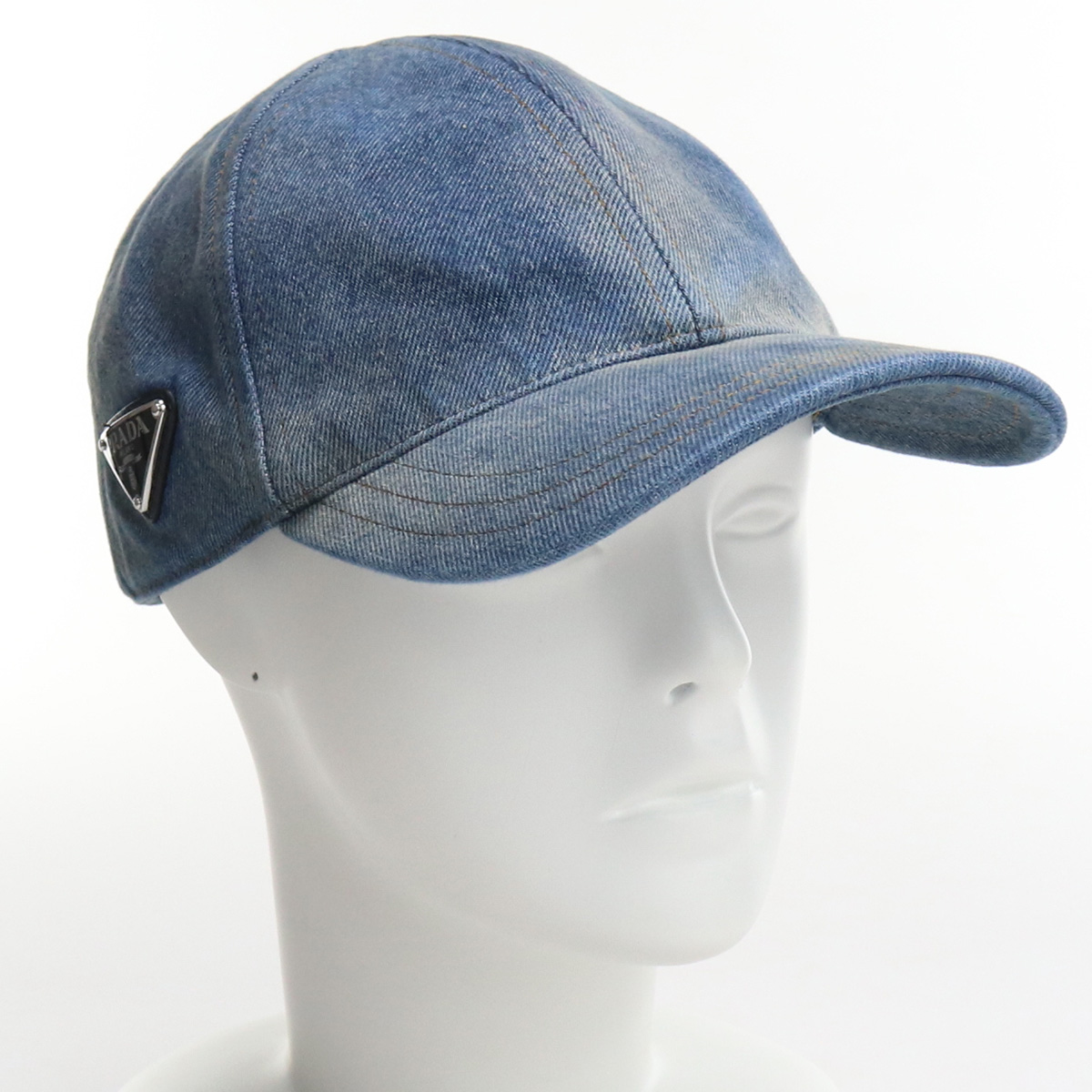 プラダ PRADA  メンズ－キャップ ブランド デニム2HC274　12K1　F0V3NLIGHT BLUE ブルー系 cap-01