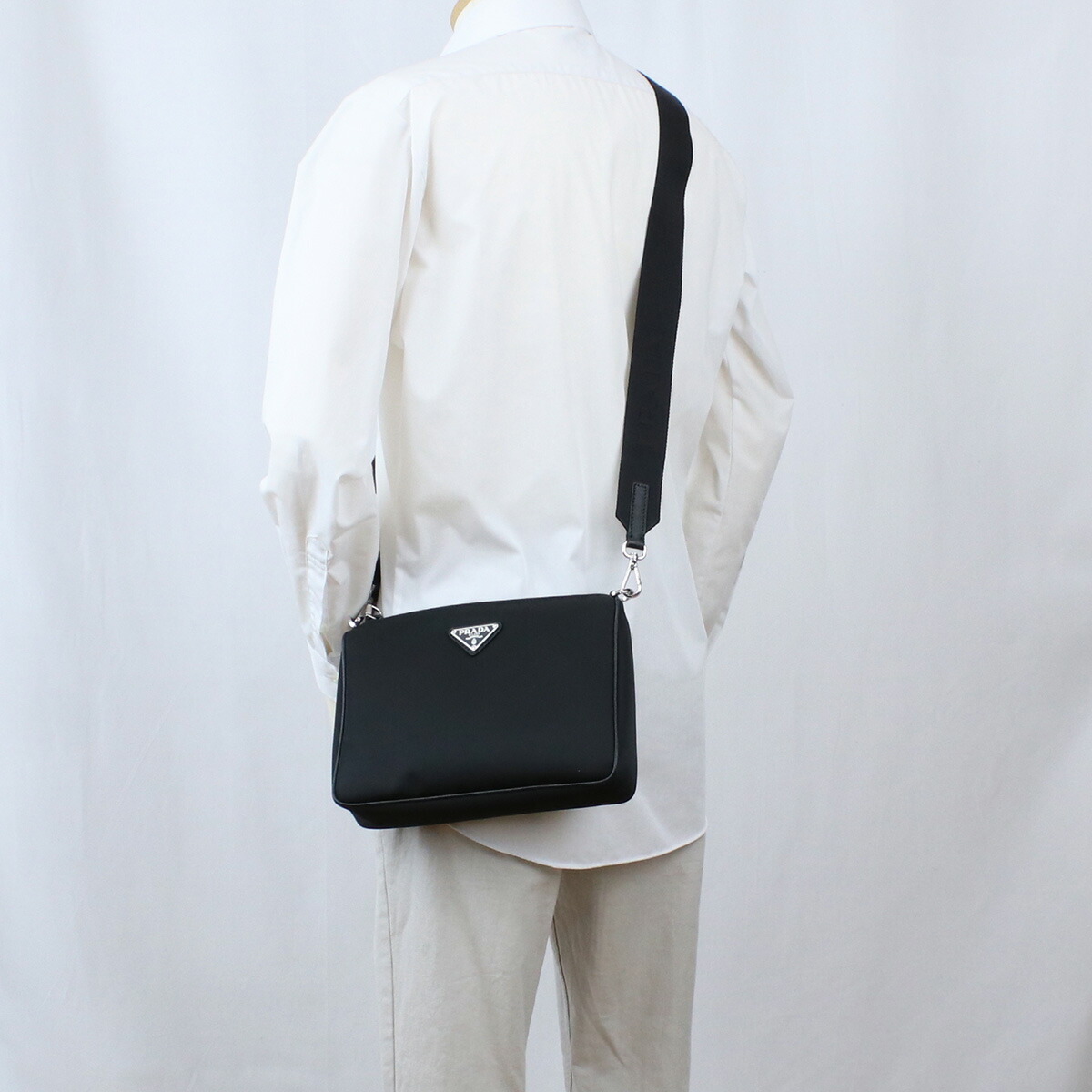 A品 プラダ ロングショルダーバッグ ショルダーバッグ リナイロン ネロ ユニセックス 男女兼用バッグ
